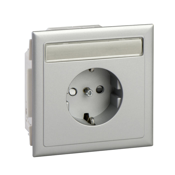 5975002 Thorsman - CYB-PS - socket outlet - single - 90° - alu metallic