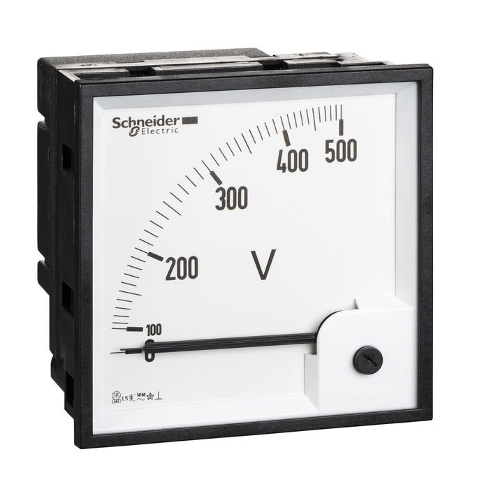 16075 voltmeter VLT PowerLogic - 96 x 96 - ferromagnetic - 0..500 V