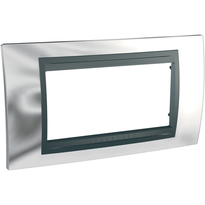 MGU66.104.210 Unica Top - cover frame - 4 modules - bright chrome/graphite