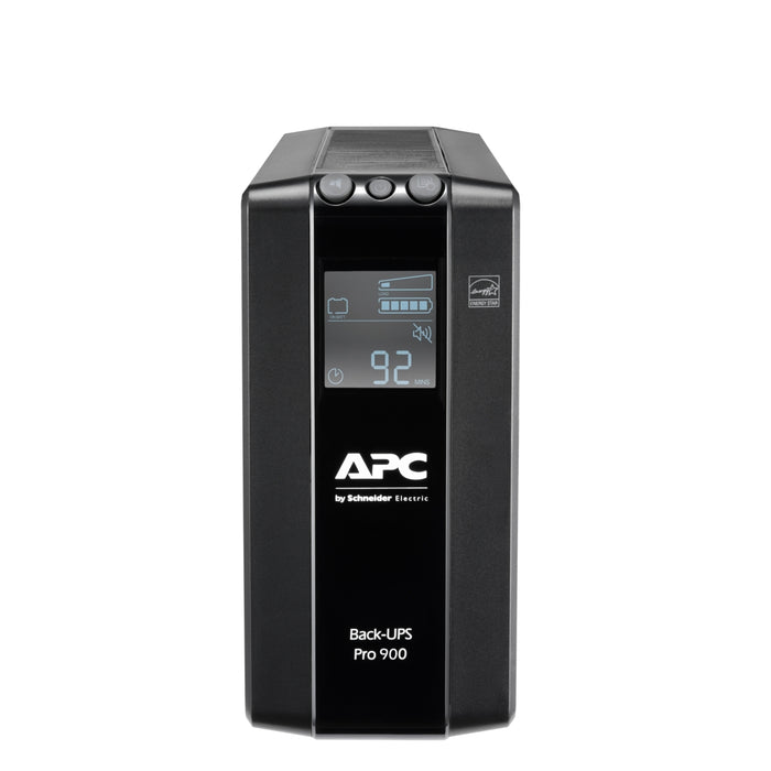 BR900MI APC Back-UPS Pro, 900 VA/540 W, Tower, 230 V, 6x IEC C13-Steckdosen, AVR, LCD, vom Benutzer austauschbare Batterie