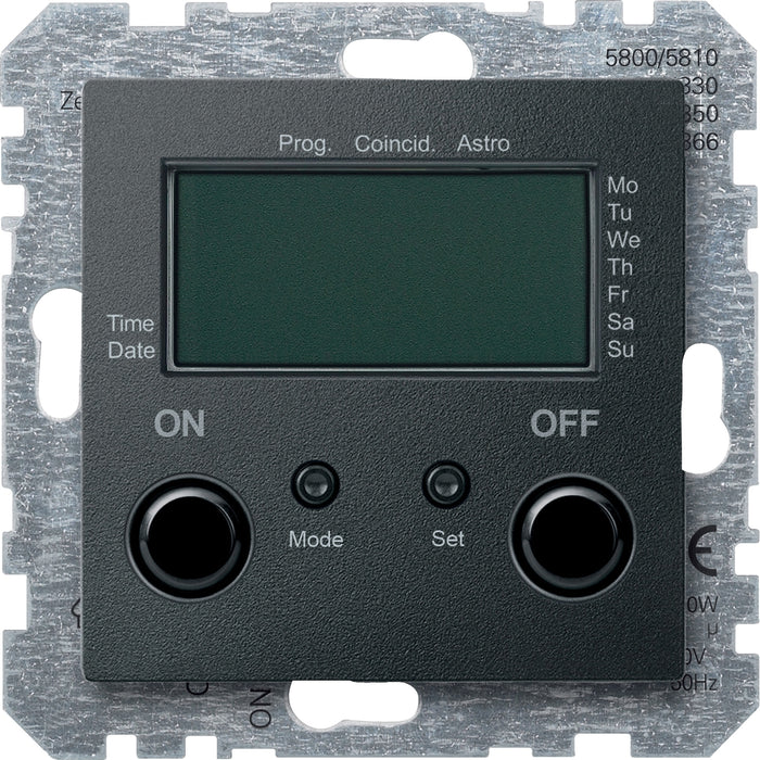 MTN586014 Time switch, Merten System M, anthracite