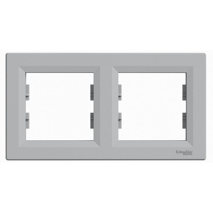 EPH5800261 Horizontal 2-gang frame, aluminium