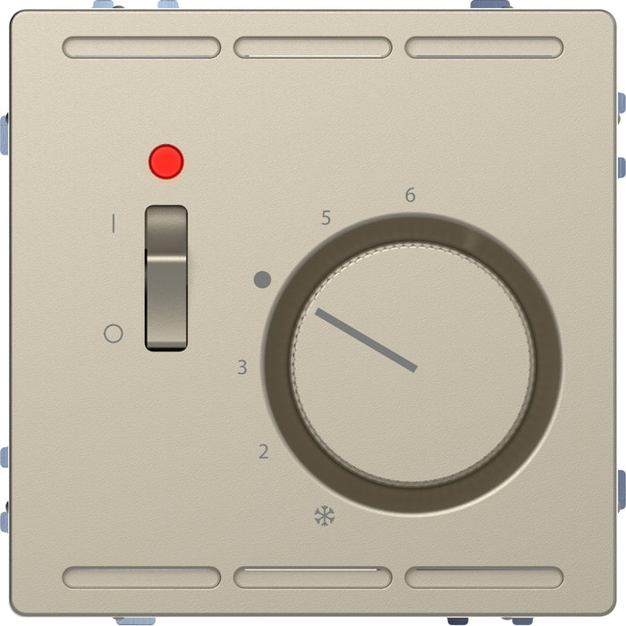 MTN5760-6033 Room temperature controler 230 V with switch and cen.pl., sahara, System Design