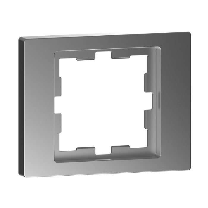 MTN6010-6536 D-Life frame - 1-gang - for 3-module box - stainless steel