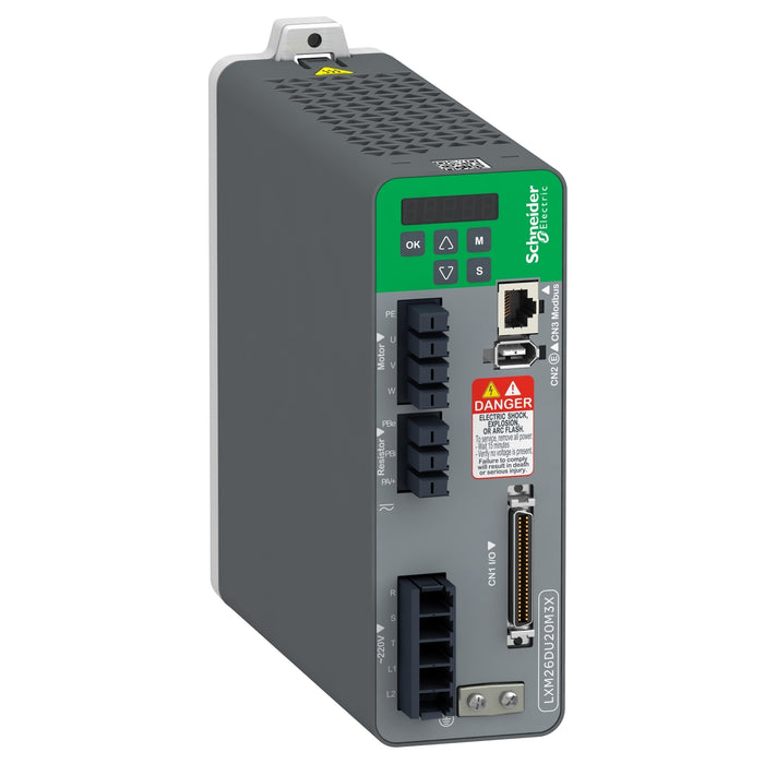 LXM26DU20M3X motion servo drive - Lexium 26 - three phase 200...230 V - 2 kW