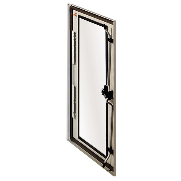 NSYDS3D108T Glazed door for Spacial S3D H1000xW800 RAL 7035, with lock