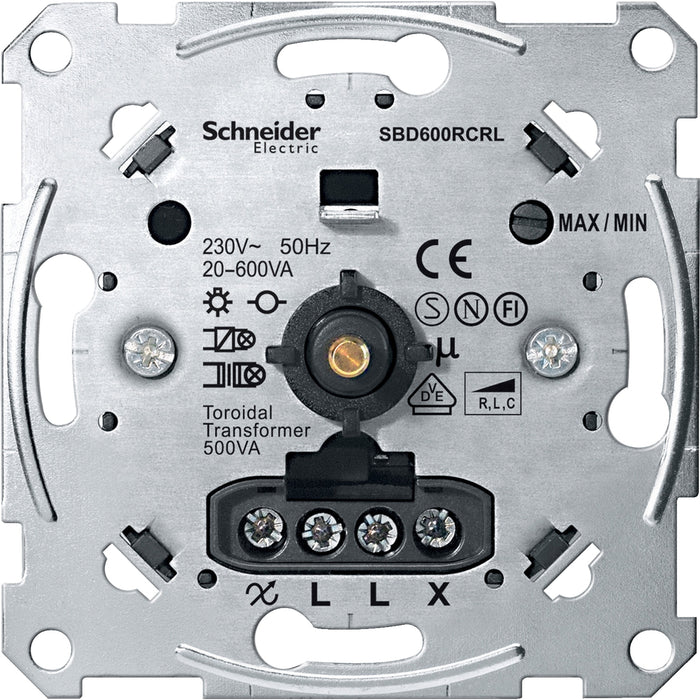 MTN5139-0000 Universal rotary dimmer, 20-600 W/VA, Merten