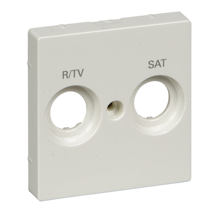 MTN299819 Cover plate, Merten System M, for R/TV+SAT socket, polar white