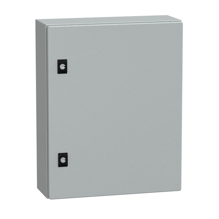 NSYCRN54150P Spacial CRN plain door with mount.plate. H500xW400xD150 IP66 IK10 RAL7035..