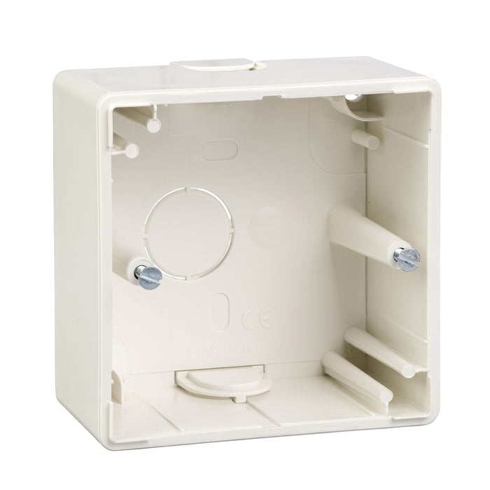 MTN512119 Surface-mounted housing, 1-gang, polar white, M-Smart/Artec