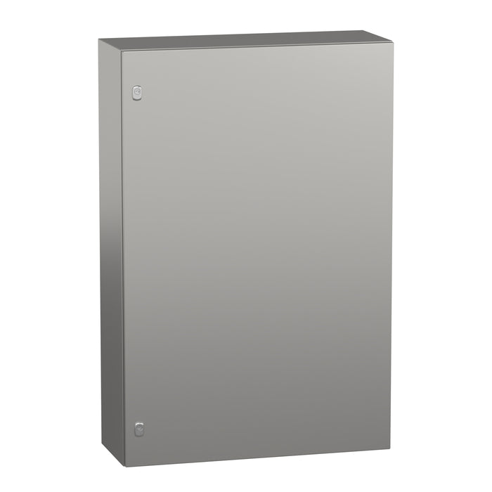 NSYS3X12830 Wall mounted enclosure, Spacial S3X, stainless steel 304L, plain door, 1200x800x300mm, IP66