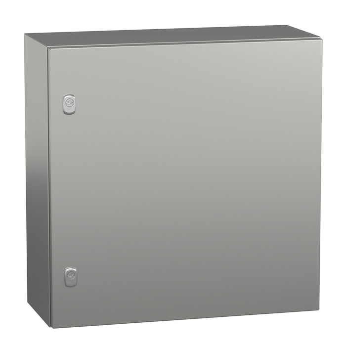 NSYS3X6625 Wall mounted enclosure, Spacial S3X, stainless steel 304L, plain door, 600x600x250mm, IP66