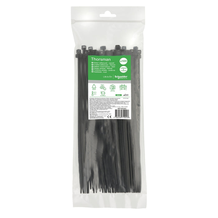 IMT46265 Cable tie, Thorsman, 4.8 x 250 mm, black