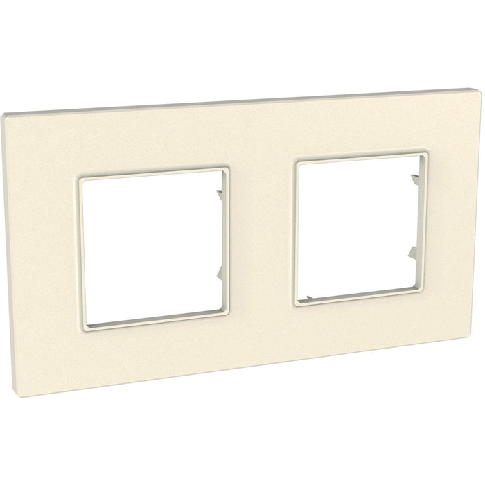 MGU4.704.35 Unica Quadro Pearl - cover frame - 2 gangs, H71/V71 - pearl