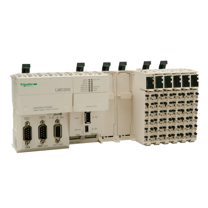 LMC058LF424 compact base - 42 + 4 I/O - 24 V DC supply - 2 slots for PCI