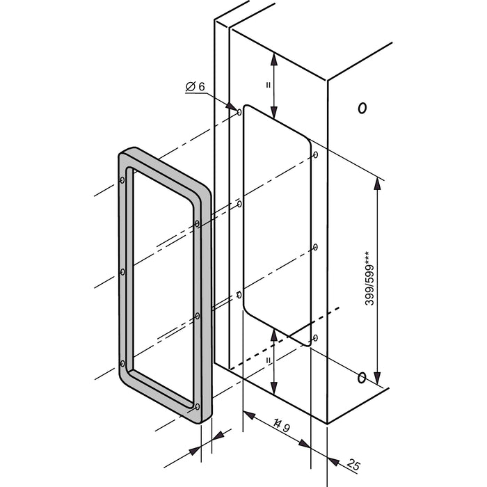 NSYAEUBUSC Association kit, enables sidebyside mounting of enclosures.