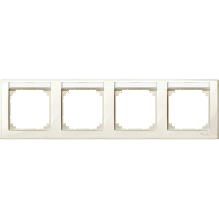 MTN471444 Cover frame, Merten M-Smart, 4 gangs, white