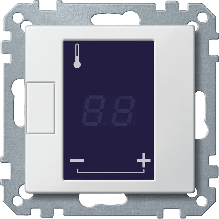 MTN5775-0319 Cover plate, Merten System M, for thermostat with touch display, polar white