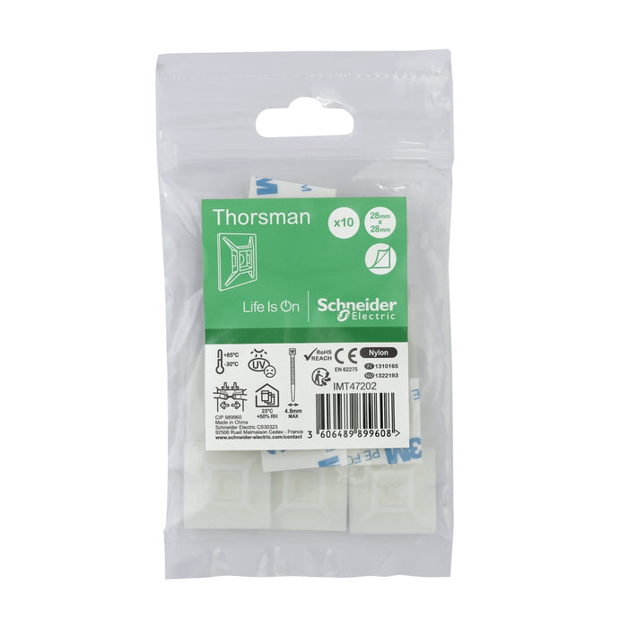 IMT47202 Thorsman - self-adhesive base for 4.8 mm tie width maximum - 10 pieces clear