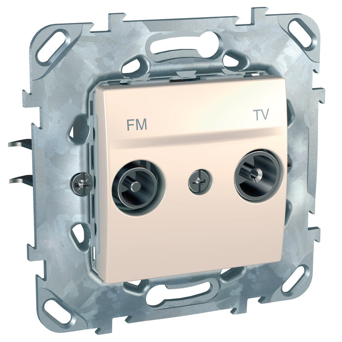 MGU50.451.25Z Unica - TV/FM socket (zamak) - individual socket - ivory