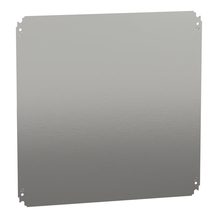 NSYMM66 Plain mounting plate H600xW600mm made of galvanised sheet steel