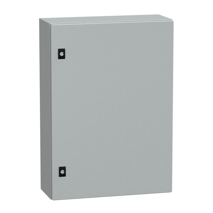 NSYCRN75200P Spacial CRN plain door with mount.plate. H700xW500xD200 IP66 IK10 RAL7035..