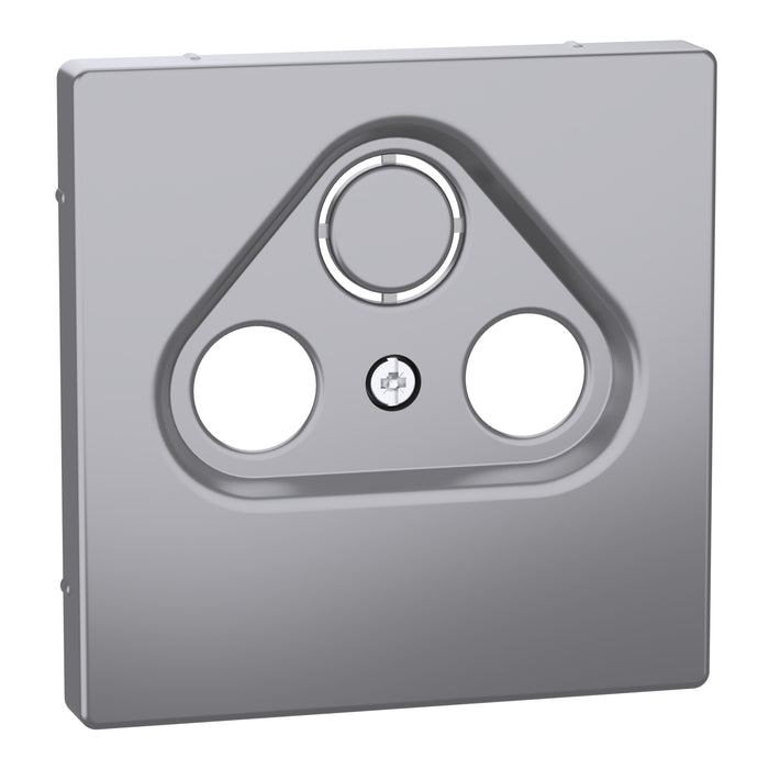 MTN4123-6036 Cover plate, Merten System M, for TV/SAT socket, 2/3 holes, stainless steel