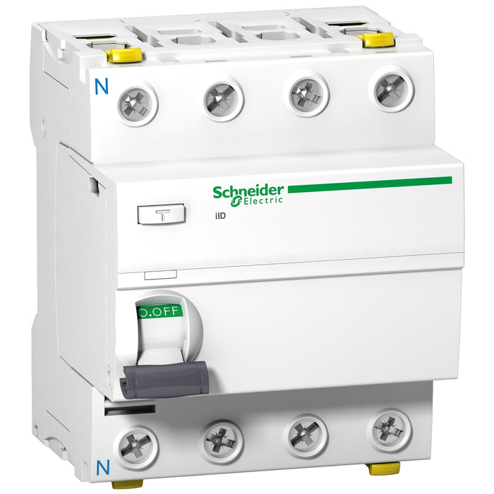 A9Z95463 Residual current circuit breaker (RCCB), Acti9 iID, 4P, 63A, A-SI type, 300mA, selective, double terminal