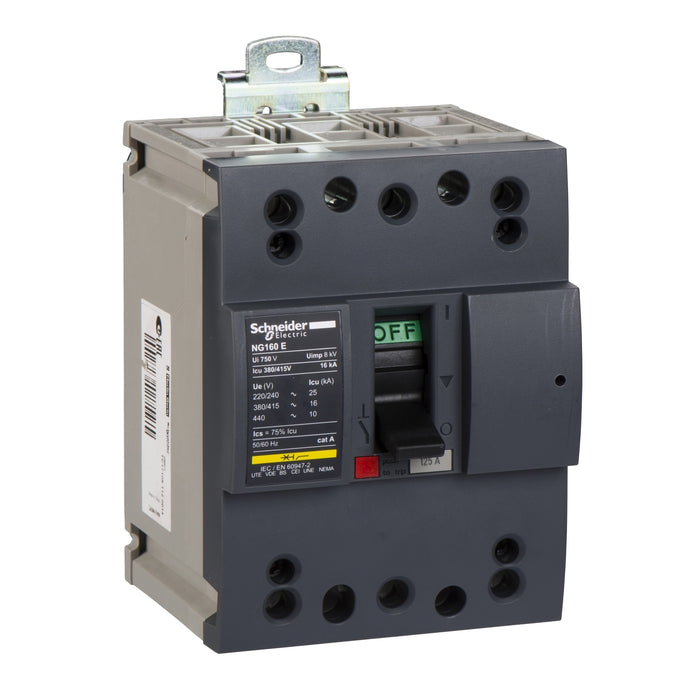 28601 circuit breaker NG160E - TMD - 125 A - 3 poles 3d