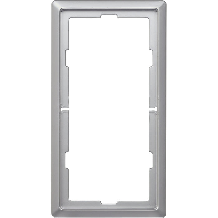 MTN481860 Artec frame, 2-gang without central bridge piece, aluminium