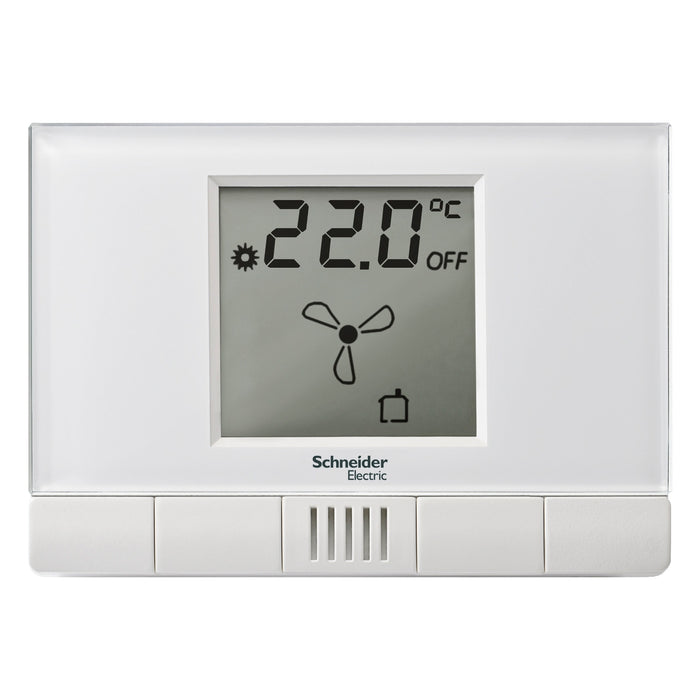 MTN6903-6219 Thermostat mit hinterleuchtetem LCD, KNX, Raum, weiß