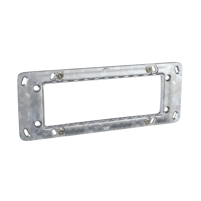 MGU7.106 Unica, rectangular fixing frame, 6 m, 1 gang