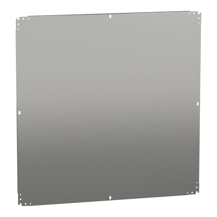 NSYMM1010 Plain mounting plate H1000xW1000mm made of galvanised sheet steel