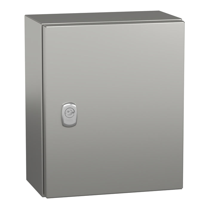 NSYS3X302515 Wall mounted enclosure, Spacial S3X, stainless steel 304L, plain door, 300x250x150mm, IP66