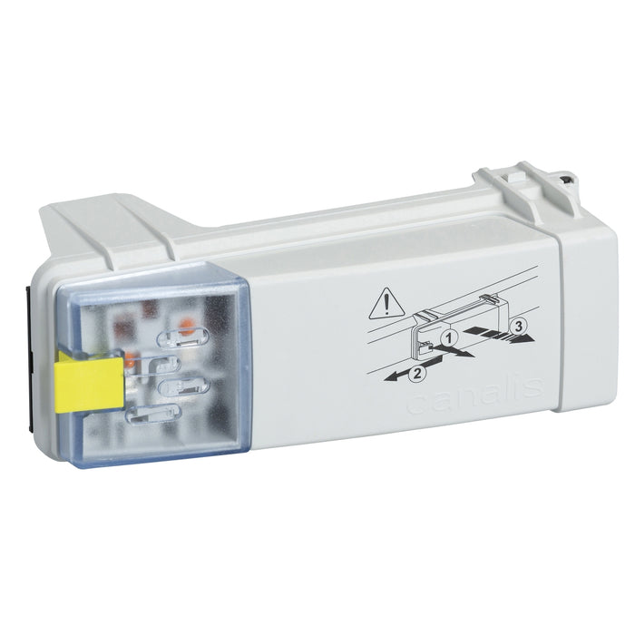 KBC16DCB22 Tap off unit, Canalis KB, 16A, polarity 2L+PE, with phase selection, direct connection, compatible DALI/KNX protocol