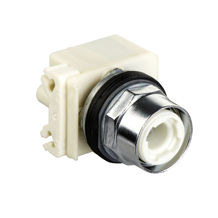 9001K11J1 Illuminated selector switch head, Harmony 9001K, metal, without handle, 30mm, 2 positions, stay put, 110-120V