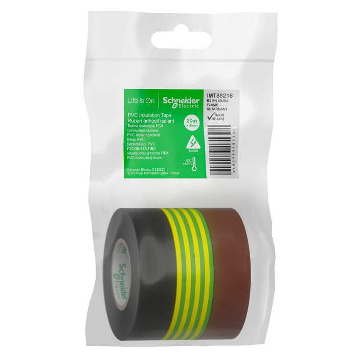 IMT38216 Thorsman - PVC INS. TAPE 19MMX20M - BDL3: BL G/Y BR