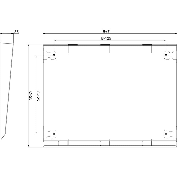 NSYSC1240 Spacial SF/SM canopy - 1200x400 mm