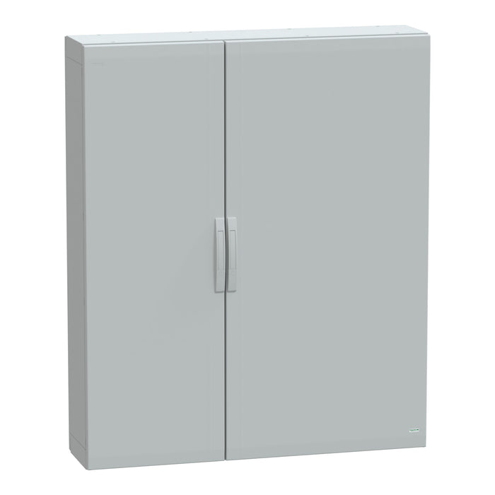 NSYPLA15123G Floor standing polyester enclosure, Thalassa PLA, plain door, completely sealed, 1500x1250x320mm, IP65, IK10