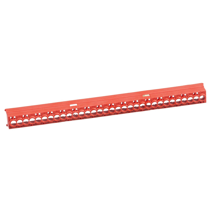 13585 Protective cover, Kaedra, for 16, 22 and 32 holes terminal block, red