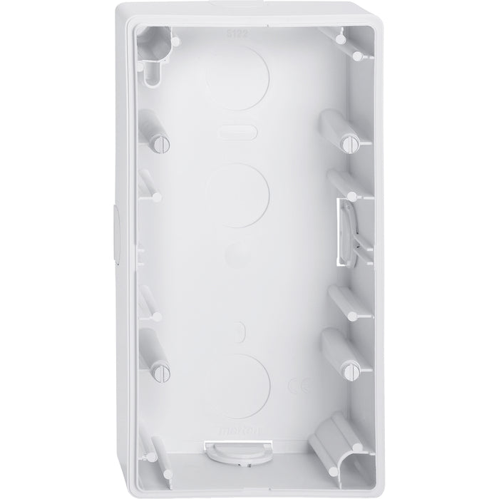 MTN512225 Surface-mounted housing, 2-gang, active white, glossy, M-Smart/Artec