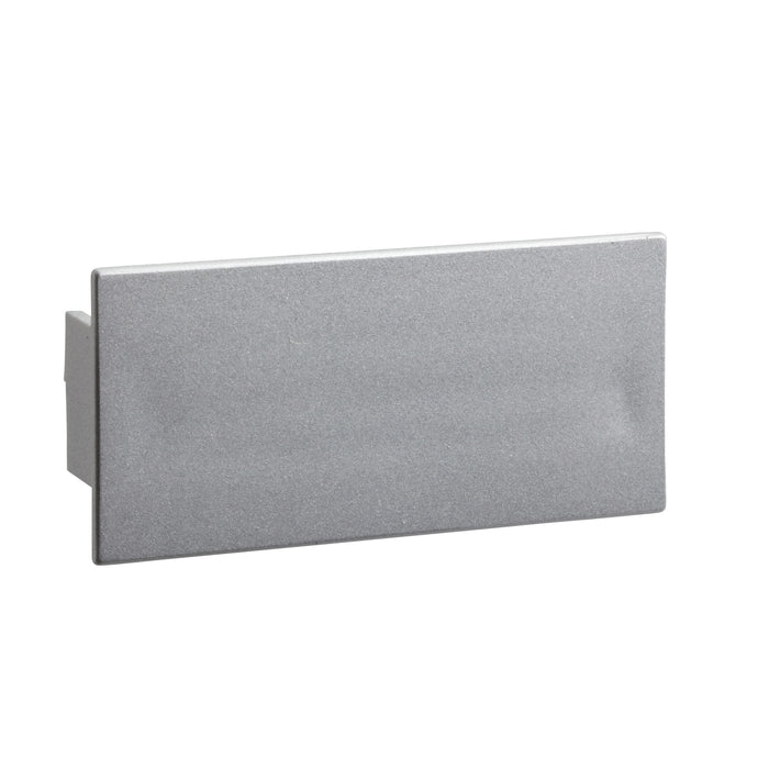 ISM10951 OptiLine 45 - joint cover piece for front cover - PC/ABS - aluminium metallic