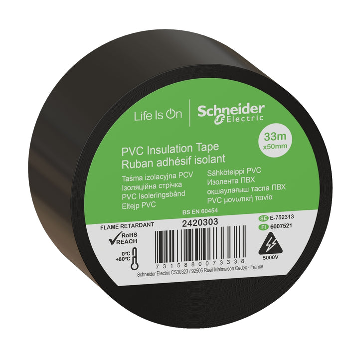 2420303 Thorsman - insulation tape - 50 mm x 33 m - black - set of 3