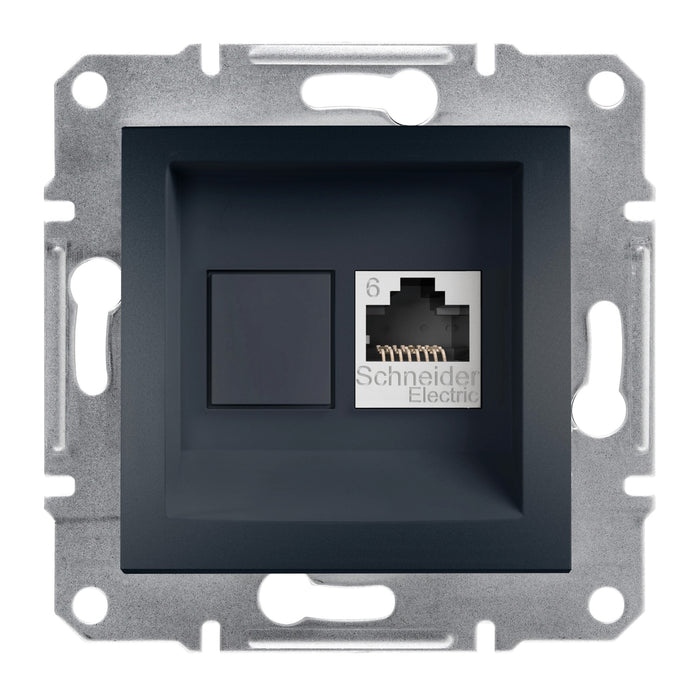 EPH4700171 Asfora - Data socket cat6 UTP, wo frame, anthracite