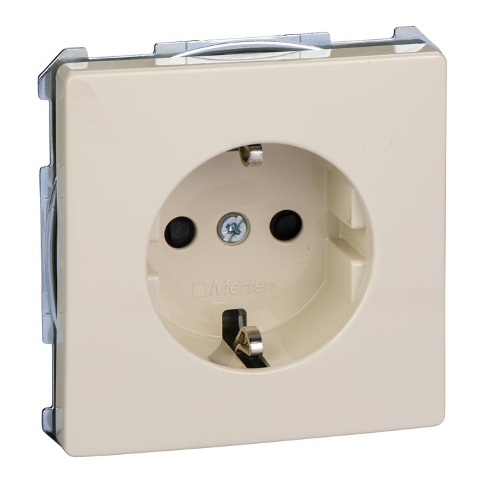 MTN2300-4044 SCHUKO socket-outlet, shutter, screwl. term., white, Artec/Trancent/Antique