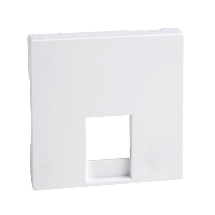 MTN469625 Cover plate, Merten System M, for telephone socket, RJ11/RJ12, active white