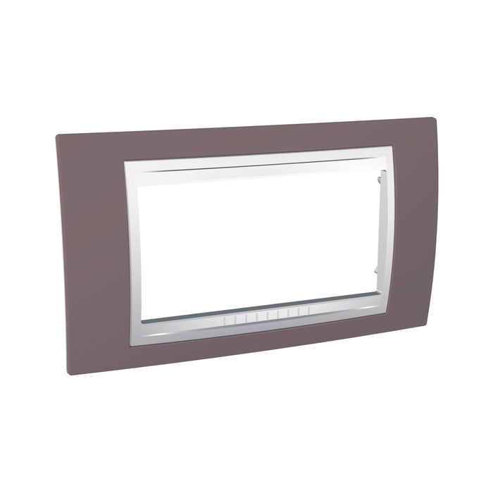 MGU6.104.876 Unica Plus - cover frame - 4 modules - mauve/white