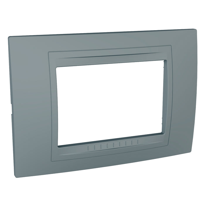 MGU4.103.58 Unica Allegro - cover frame - 3 modules - technical grey