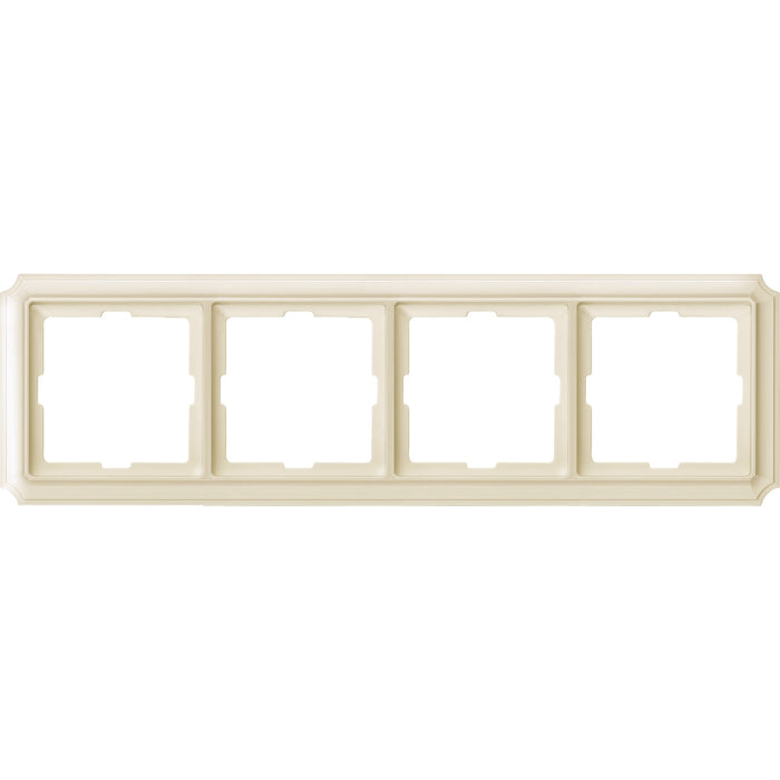 MTN483444 Antique frame, 4-gang, white