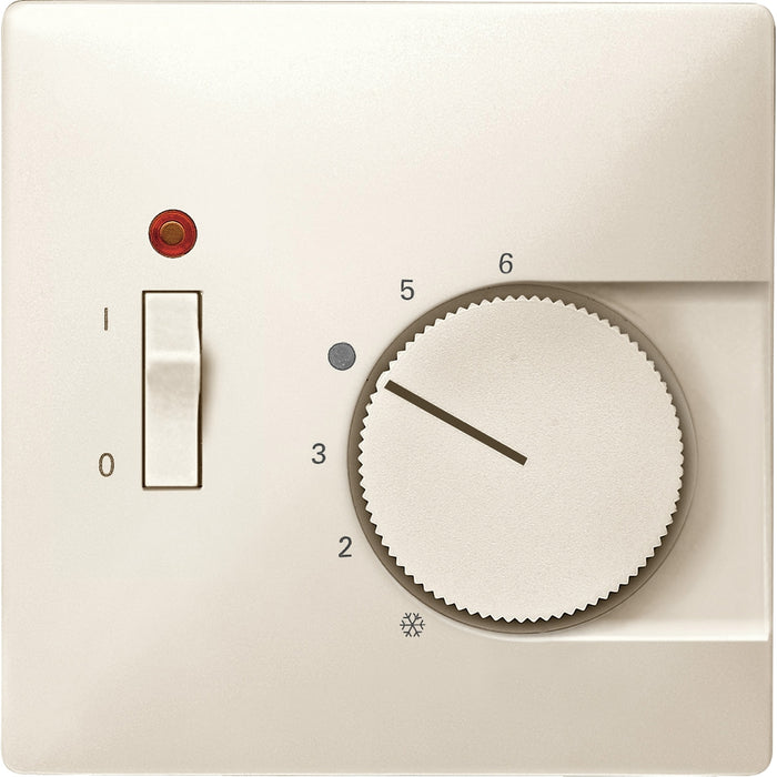 MTN539744 Central plate f. room temp. ctrl insert w. switch, white, Artec/Trancent/Antique